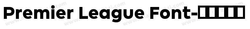 Premier League Font字体转换